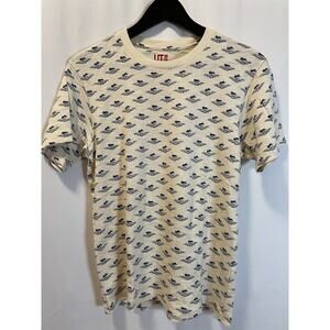 Uniqlo UT Blue Rabbit Inaba Printed Cream T-Shirt Size XS